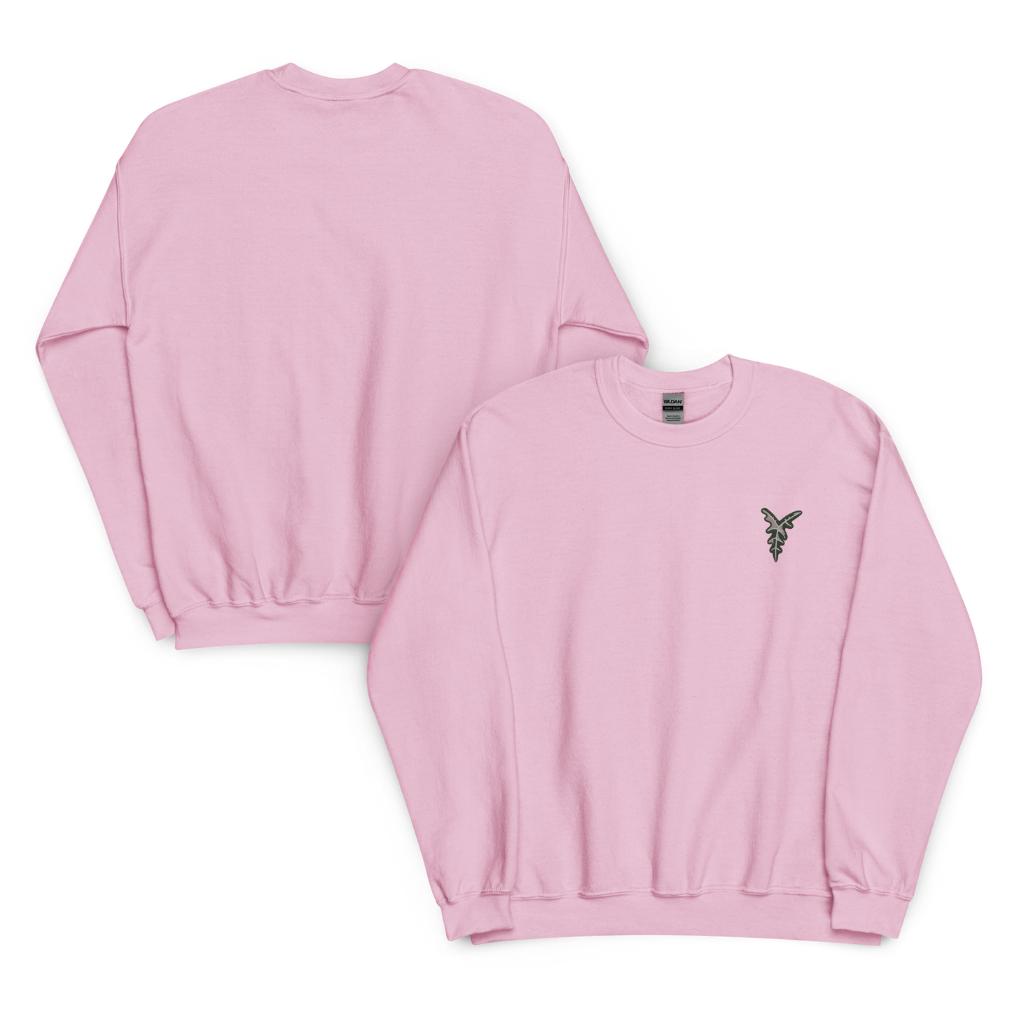 Unisex Embroidered Sweatshirt Alocasia Nobilis variegated