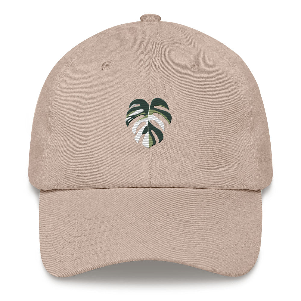 Embroidered Hat - Monstera Albo